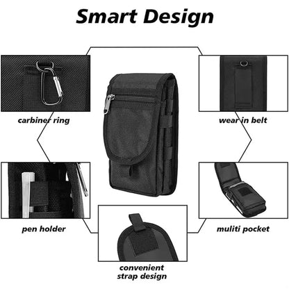 Tactical Phone Pouch With Belt Loop For Outdoor Activities