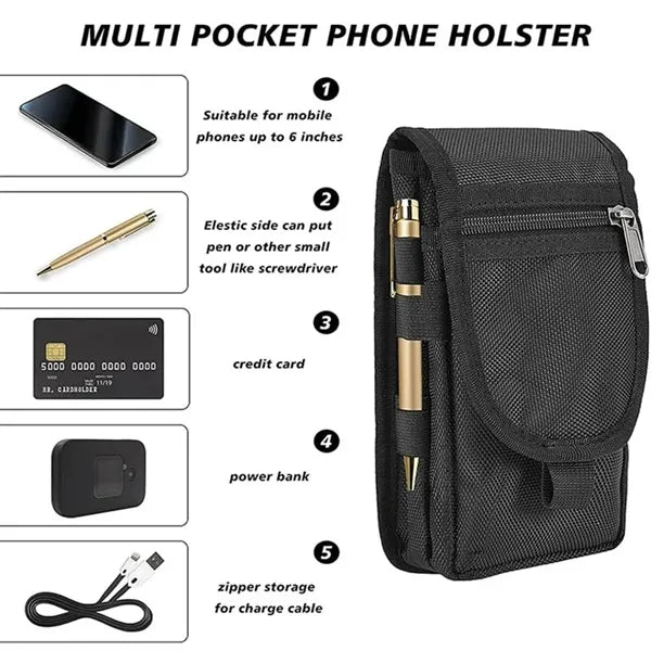 Tactical Phone Pouch With Belt Loop For Outdoor Activities