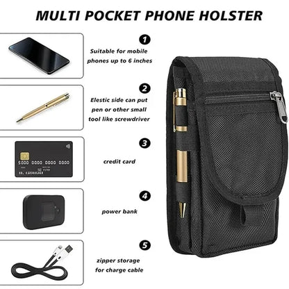 Tactical Phone Pouch With Belt Loop For Outdoor Activities