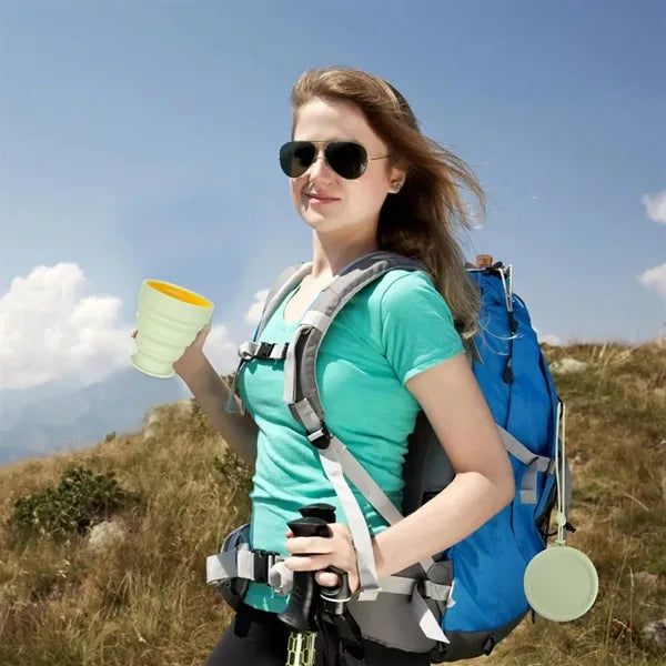6-oz Collapsible Eco-Friendly Compact Silicone Travel Cup