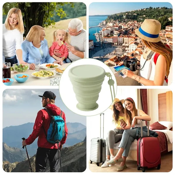 6-oz Collapsible Eco-Friendly Compact Silicone Travel Cup