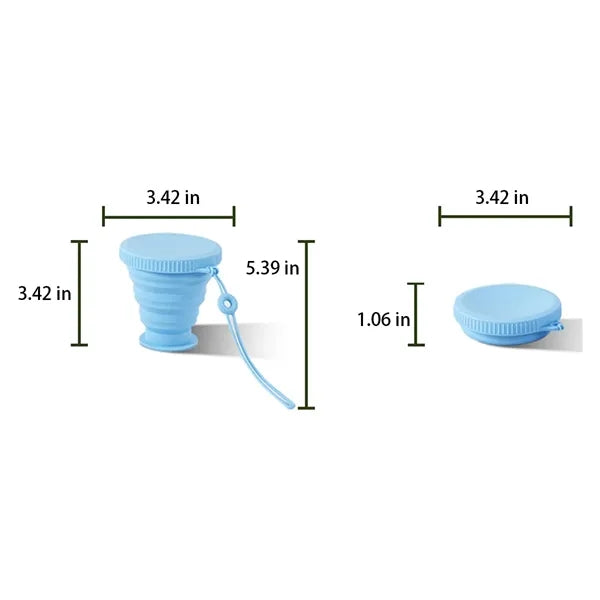 6-oz Collapsible Eco-Friendly Compact Silicone Travel Cup