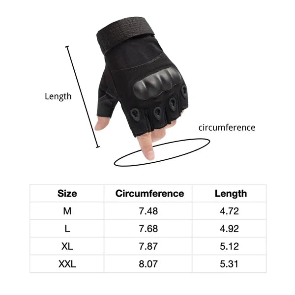 Multipurpose Outdoor Protection Tactical Half Finger Gloves