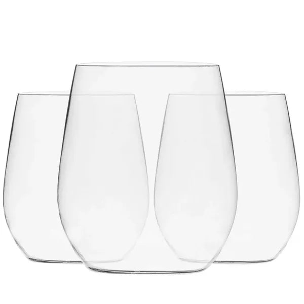 12oz PET Stemless Wine Glasses