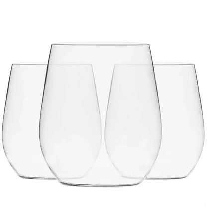 12oz PET Stemless Wine Glasses