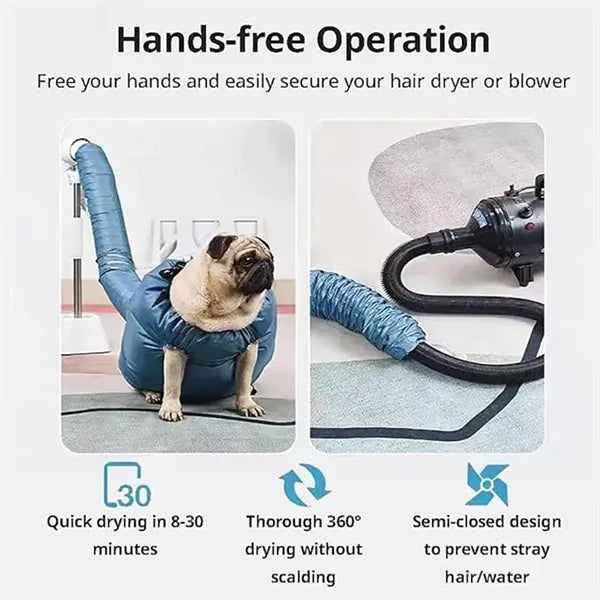 Hands Free Pet Drying Bag