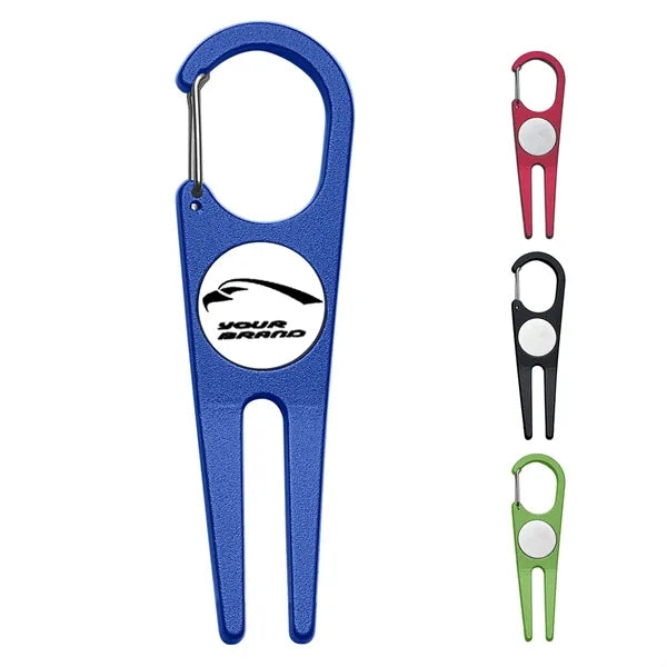 Metal Golf Divot Repair Tool Portable Green Divot Fork