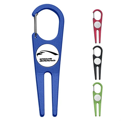 Metal Golf Divot Repair Tool Portable Green Divot Fork
