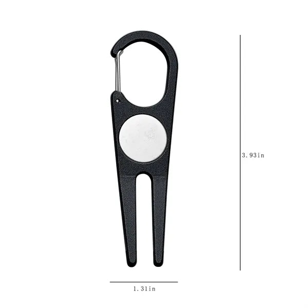Metal Golf Divot Repair Tool Portable Green Divot Fork