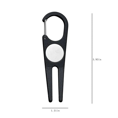 Metal Golf Divot Repair Tool Portable Green Divot Fork