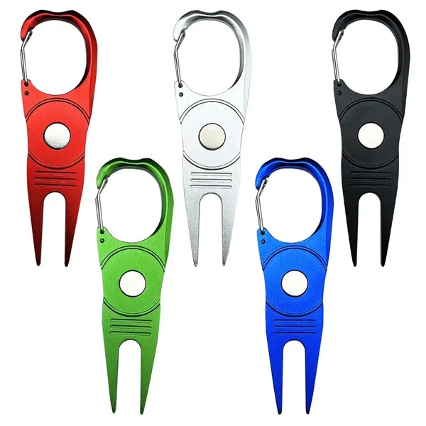 Metal Golf Divot Repair Tool Portable Green Divot Fork