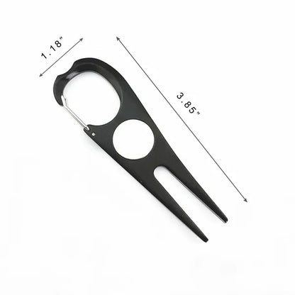 Aluminum Clip Divot Tool with Golf Ball Marker