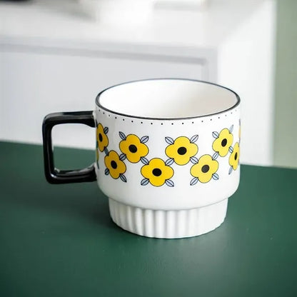 Ceramic Mug Handmade Retro Stoneware Cup