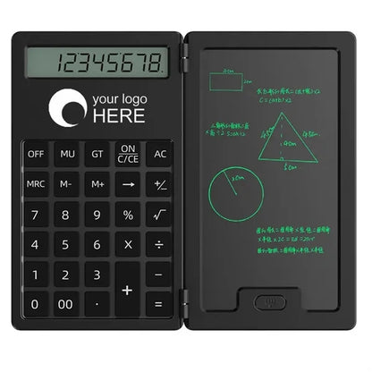 Mini Folding Calculator with LCD Writing Tablet