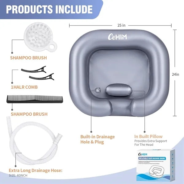 Inflatable Shampoo Hair Washing Basin