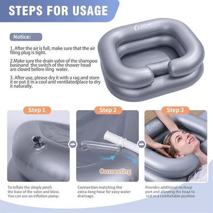 Inflatable Shampoo Hair Washing Basin