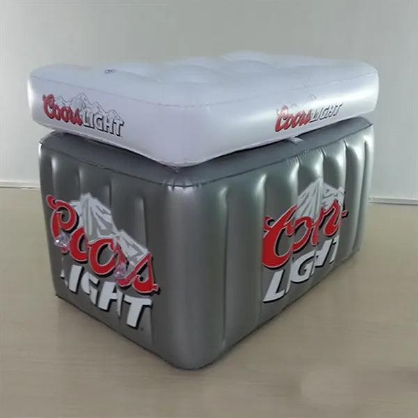 Custom PVC Inflatable Square Beer Ice Bucket