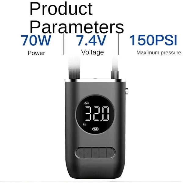 4,000mAh Portable Electric Tyre Inflator