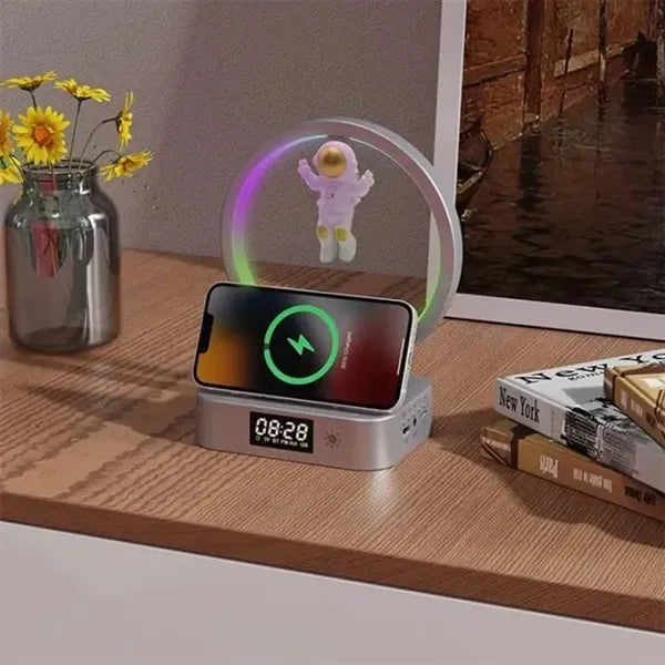 Magnetic Levitation Bluetooth Speaker Wireless Charging Alar