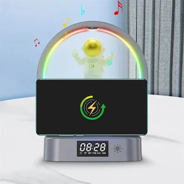 Magnetic Levitation Bluetooth Speaker Wireless Charging Alar