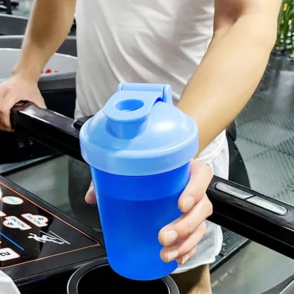 13.5-oz BPA-Free Shaker Bottle with Stainless Steel Mixer