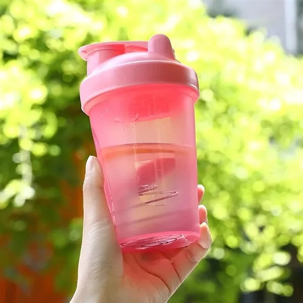 13.5-oz BPA-Free Shaker Bottle with Stainless Steel Mixer