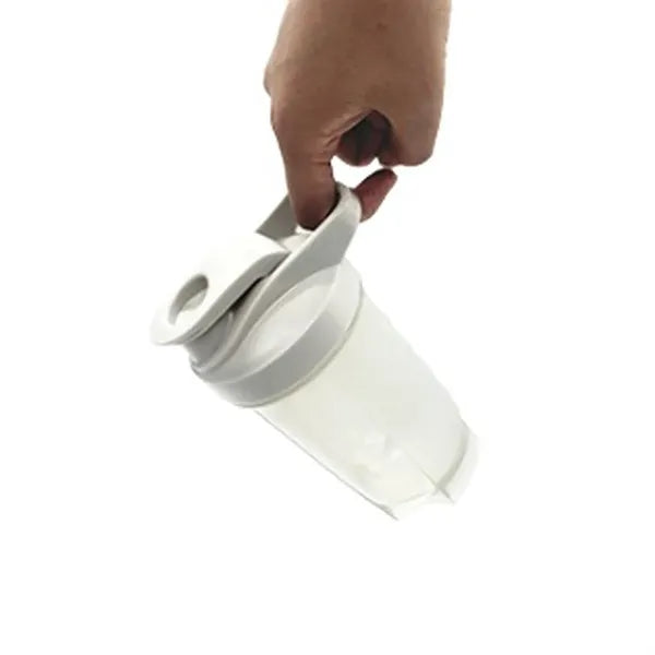 17-oz Shaker Bottle with Steel Whisk and Leakproof Lid