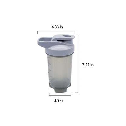 17-oz Shaker Bottle with Steel Whisk and Leakproof Lid