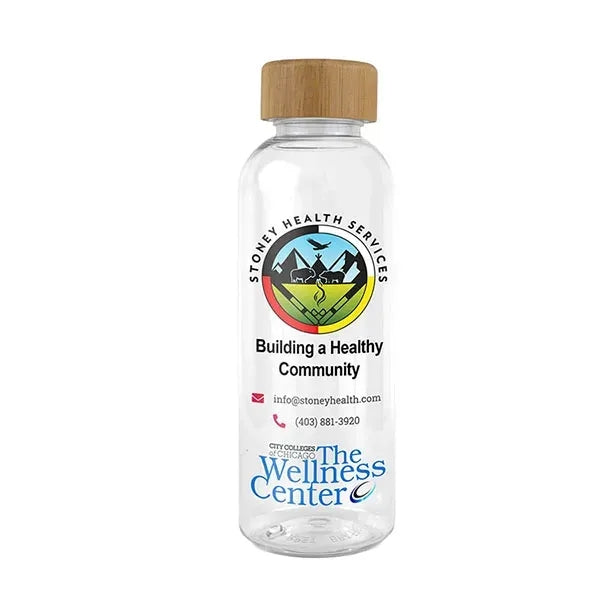 16 oz Recycled RPET Bottle With Bamboo Cap