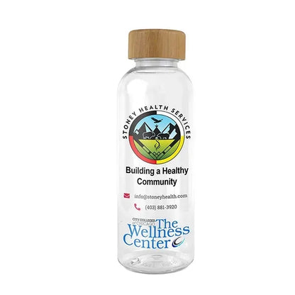 16 oz Recycled RPET Bottle With Bamboo Cap