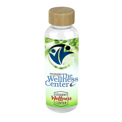 16 oz Recycled RPET Bottle With Bamboo Cap