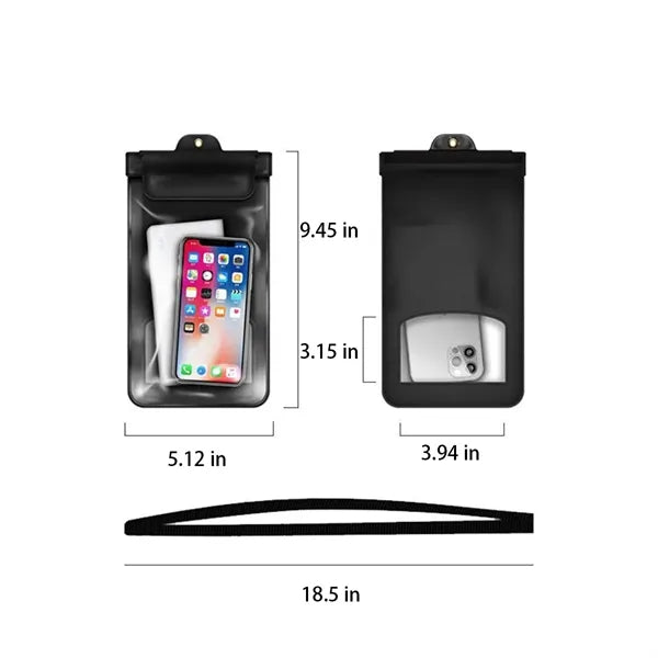 Rugged Dustproof Waterproof Clear Touchscreen Phone Case