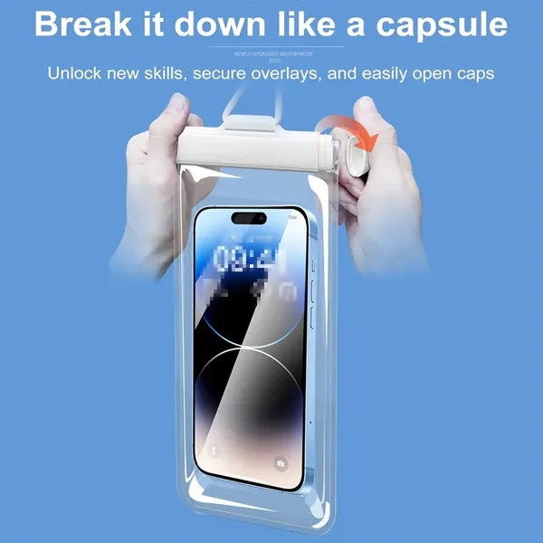 Waterproof Ultra Clear TPU Touchscreen-Friendly Phone Pouch