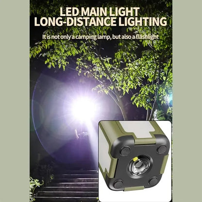Collapsible Waterproof Solar Camping Lantern with Flashlight