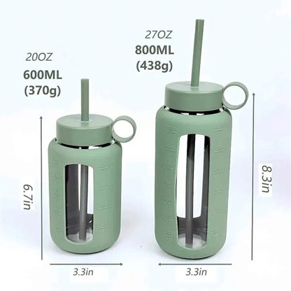 Outdoor Glass Cup With Silicone Sleeve