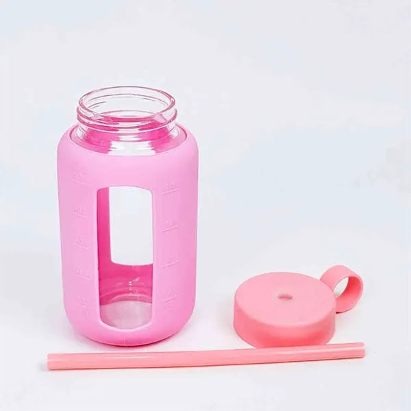 Outdoor Glass Cup With Silicone Sleeve