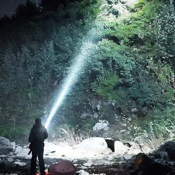 Adjustable Focus Rechargeable Durable Waterproof Flashlight