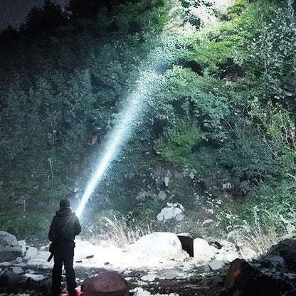 Adjustable Focus Rechargeable Durable Waterproof Flashlight