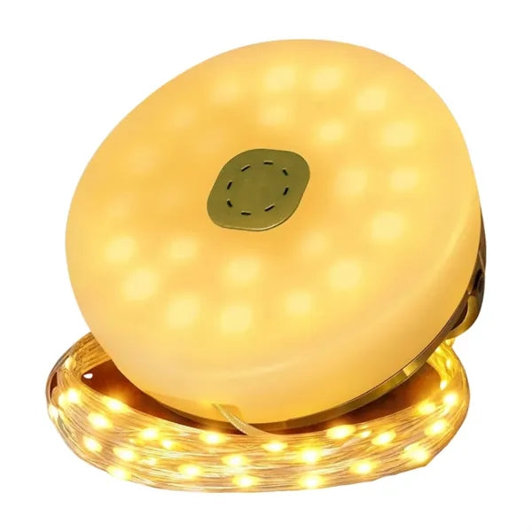 2 in 1 Waterproof Camping String Lights with 8 Modes
