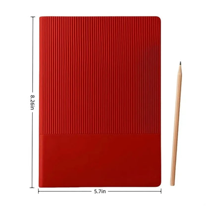 Vertical Striped PU Softcover Notebook