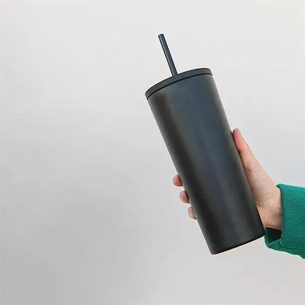 Tumbler with Lid and Straw