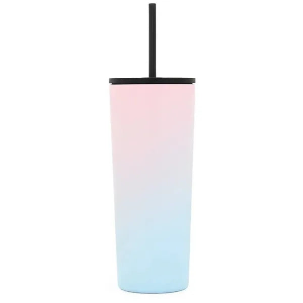 Tumbler with Lid and Straw