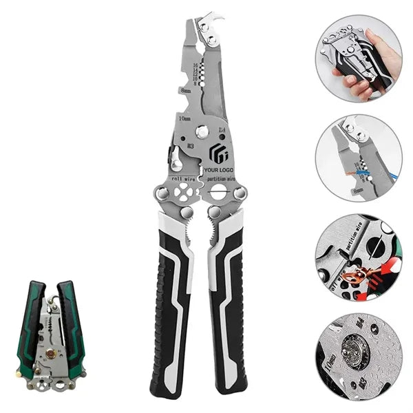 Foldable wire stripper manual tool for electricians home