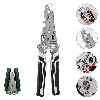 Foldable wire stripper manual tool for electricians home