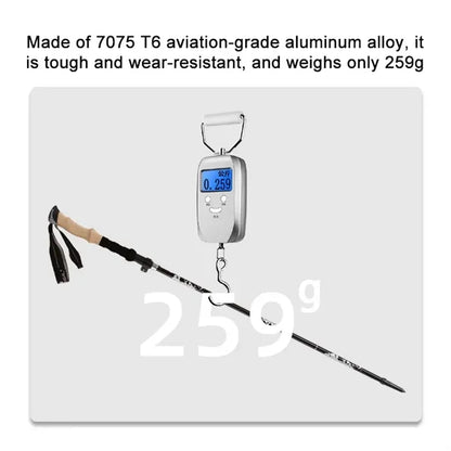 Aluminum Collapsible Trekking Pole with Adjustable Height