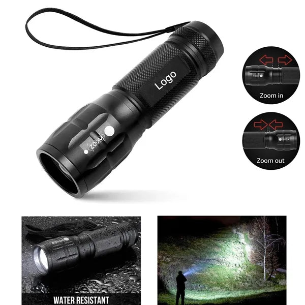 High Lumens LED Tactical Flashlight with Adjustable Focus