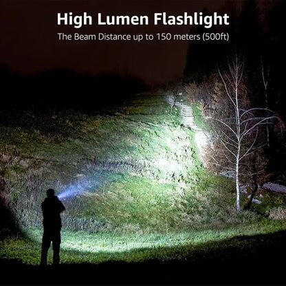 High Lumens LED Tactical Flashlight with Adjustable Focus