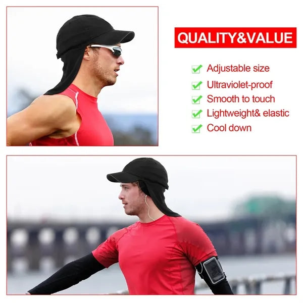 Breathable Wide Elastic Band UV Protection Neck Gaiter Hat