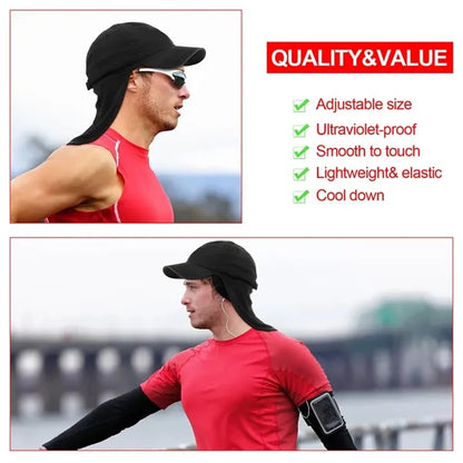 Breathable Wide Elastic Band UV Protection Neck Gaiter Hat