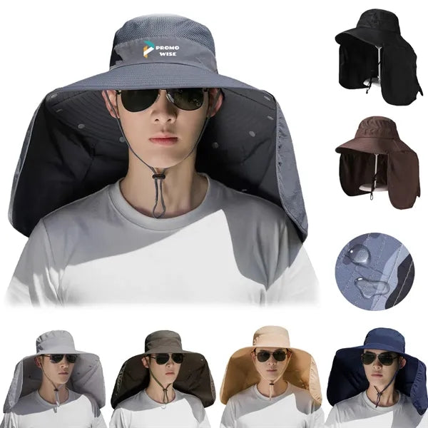Lightweight Quick-dry Sun Hat with Detachable Neck Flap